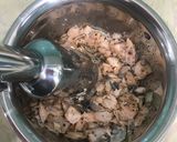 Hình bước làm 4 của món Cháo đậu xanh cá hồi
