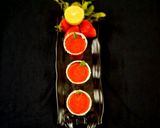 A picture of step 3 of Strawberry shots.