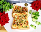 A picture of step 1 of Baked Egg Toast With Veggies.