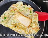 A picture of step 3 of Easy egg breakfast recipe BREAD OMELETTE.
