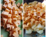 Foto del paso 5 de la receta: Ensalada hawaiana con piña, queso y jamón