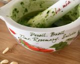 Foto del passaggio 2 della ricetta Spaghettoni con pomodorini al forno, crema di basilico e burrata