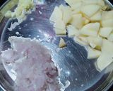 A picture of step 2 of Punjabi chawla/ lobia masala curry.