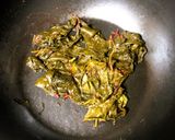 A picture of step 1 of Gongura Prawns (Andhra style Prawns Curry cooked with tangy Sorrel Leaves).