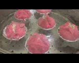 Foto langkah ke 6 dari resep Bolu Kukus Cookies (Bentuk Buah Naga).