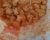 A picture of step 2 of Chilli Gobhi.