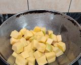 A picture of step 5 of KADDU KALA CHANA DRY CURRY...