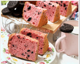 Foto langkah ke 11 dari resep Strawberry Oreo Milk Chiffon Cake .Krucils pasti suka.