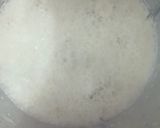 A picture of step 3 of Makhana almond sabza milk shake.