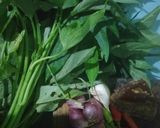 Foto langkah ke 2 dari resep Brambang Asem Daun Ubi.