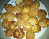 A picture of step 10 of Golgappa with spicy potato-chana masala and spicy flavored water.