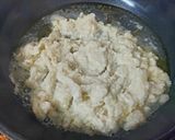 A picture of step 2 of Rava / Semolina Modak.
