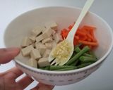 Foto langkah ke 1 dari resep tumis kacang panjang wohu (wortel tahu).