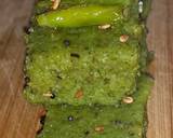 Multigrain spinach dhokla recipe step 7 photo
