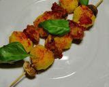 A picture of step 6 of All-in-one supper skewers.