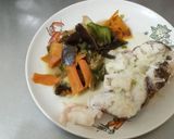 Foto del paso 11 de la receta: Abadejo con salsa crema de hinojos y verduras