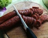Cukkini krémleves kolbásszal recept fázis 1 fotója