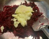 A picture of step 2 of Little millet beetroot tikki.