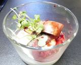 Foto del paso 4 de la receta: Caballa marinada con tunos indios, tomate y yogur natural