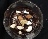 A picture of step 3 of Chikoo Chocolate Halwa.