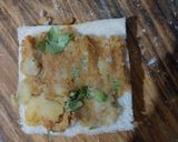 A picture of step 3 of Raw banana and potato Masala Sandwich.