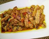 Foto langkah ke 5 dari resep Cumi Saos Tiram 🐙🍄.