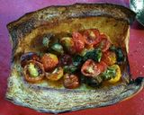 A picture of step 6 of Air Fryer spaghetti squash.