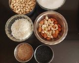 A picture of step 1 of Mix Dry fruit Chikki.