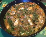 Une image de l'étape 21 de Soupe asiatique aux nouilles de saba, crevettes, légumes et menthe.
