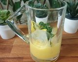 A picture of step 3 of Mango Mojito 🥭🍋🧊🌿🍋🥭.