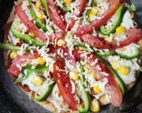वेज पिज़्ज़ा (Veg pizza recipe in Hindi) रेसिपी चरण 4 फोटो
