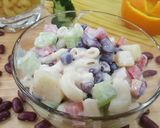 A picture of step 8 of Pizza Hut Style Salad.