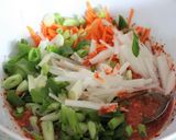 A picture of step 4 of Kimchi (vegan).