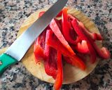 Foto del paso 2 de la receta: Radiatori con lomo y pimientos