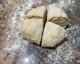 A picture of step 3 of Emilys Easiest Flat Breads.