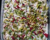A picture of step 6 of Kesri Bread pudding.
