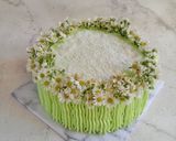 Foto langkah ke 8 dari resep Bolu Pandan Kelapa Ultah.