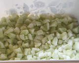 A picture of step 1 of Tomato cucumber salad.