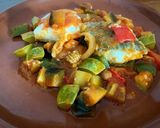 Foto del paso 8 de la receta Bacalao con pisto grueso