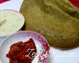 A picture of step 2 of Pesarattu/Green Gram Dosas.