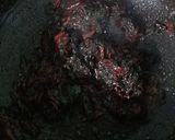 A picture of step 5 of Laal Saag Bhaji.