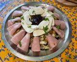 Une image de l'étape 17 de Salade d'endives à la mortadelle, concombre, tomate et mozzarella.