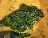 A picture of step 4 of Besanwali Methi.