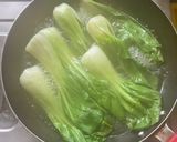 A picture of step 4 of Bokchoy & Shitake Mushrooms.