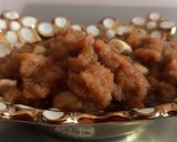 A picture of step 3 of Rajgira aata halwa /sheera.