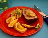 Foto del paso 19 de la receta: Mi bife de chorizo horneado en sidra, acompañado por su gravy y rodajas de manzana acaramelada
