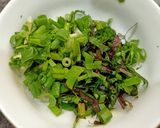 Hình bước làm 5 của món Bún riêu cua thịt bò kèm đậu hũ chiên