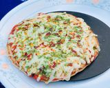 નો ઓવન નો યીસ્ટ વ્હીટ પીઝા(નો Oven નો yeast Whole Wheat Pizza Recipe in Gujarati) રેસીપી સ્ટેપ9ફોટો