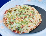 નો ઓવન નો યીસ્ટ વ્હીટ પીઝા(નો Oven નો yeast Whole Wheat Pizza Recipe in Gujarati) રેસીપી સ્ટેપ9ફોટો