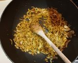 A picture of step 2 of Beef coconut curry.